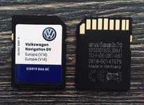 VW RNS 310 EAST Europe V14 Навигация SD card RNS310 2024год SEAT SKODA