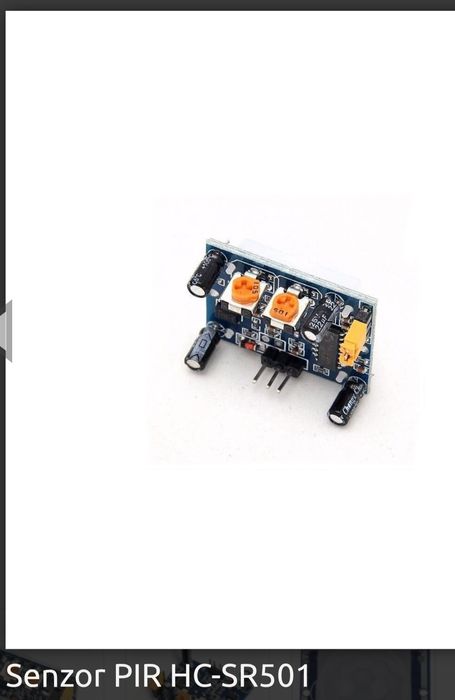 Senzor prezența PIR HC-SR501 și Placă expansiune compatibila Arduino V
