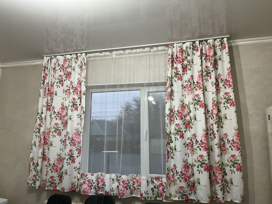 Шторы на кухню размер 2x2