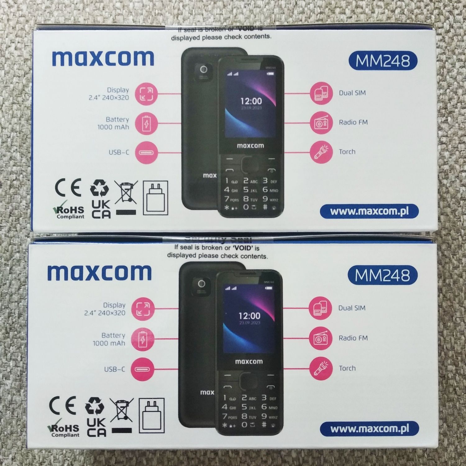 Maxcom MM248 sigilat