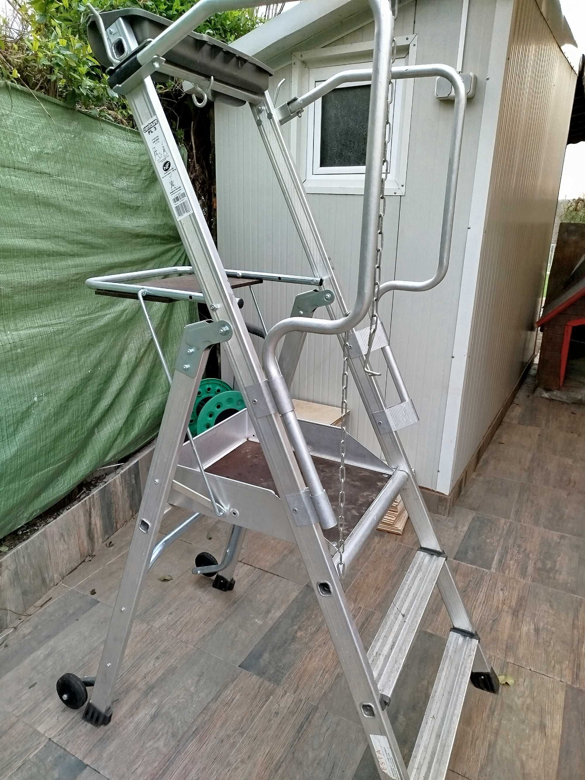 Продавам алуминиева стълба внос от Франция, като нова