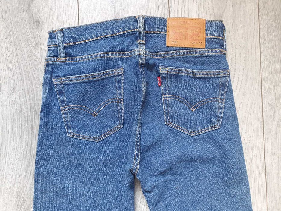 (NOU) Blugi barbati LEVI'S 510 SKINNY Albastru Clasic - Marime W29 L32