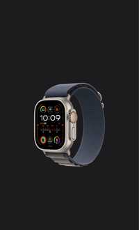 Apple Watch Ultra 2 GPS+Cellular, 49mm Titanium Case,Blue Alpine Loop