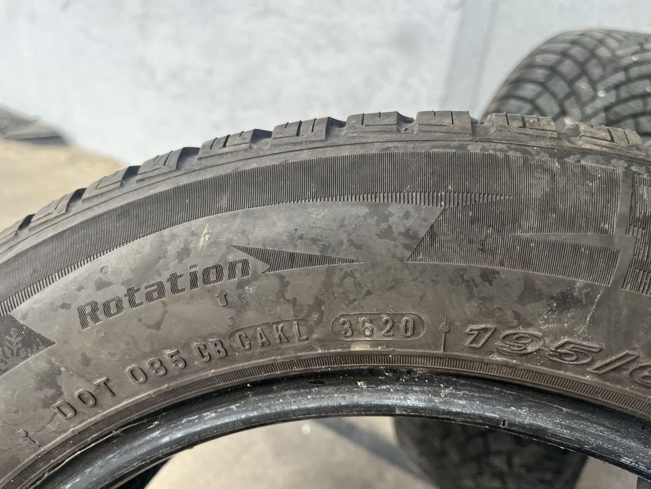 2 бр. зимни гуми 195/60/15 Nexen DOT 3620 6,5 mm