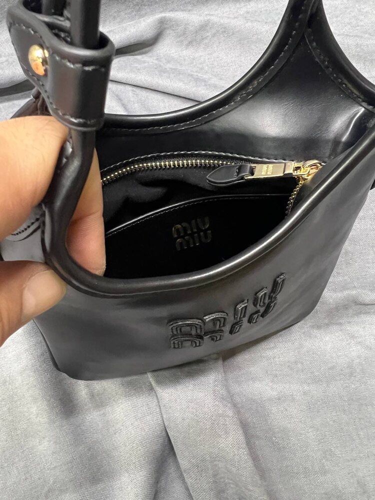 MIU MIU Ivy Denim Bag Smaall Black