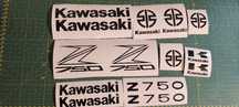 Set stickere Kawasaki z750