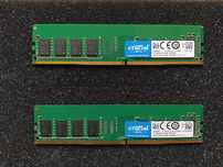 RAM памет / 2x4GB DDR4 2400 mhz Crucial / Настолен компютър / PC / РАМ