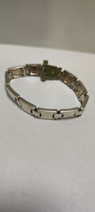 Масивна сребърна гривна 20см Унисекс