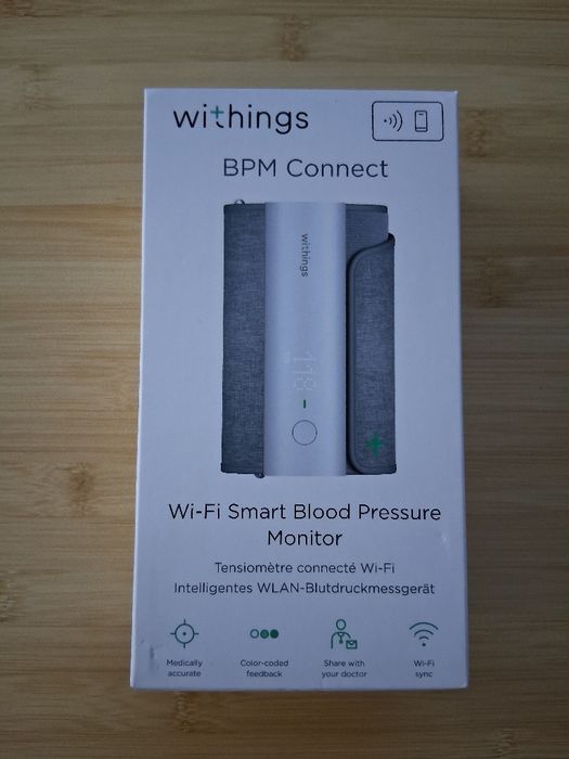 Tensiometru medical wi-fi smart, Withings BPM Connect, nou sigilat