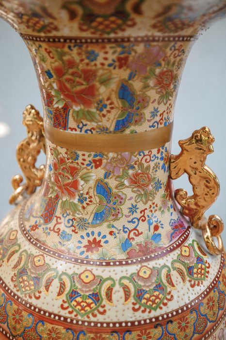 Vaza chinezeasca mare din portelan