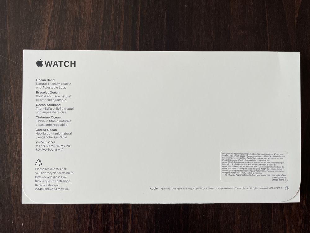 Apple Watch Navy Ocean Band 49 mm One Size