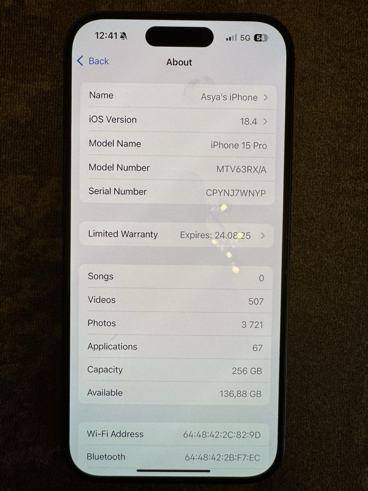 Iphone 15 Pro 256GB