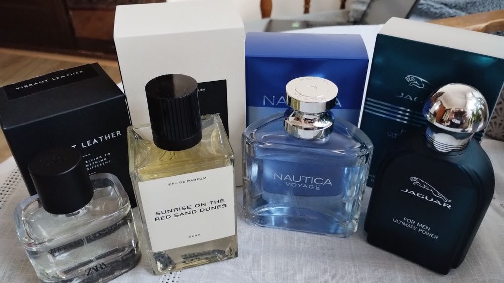 Nautica Voyage, Jaguar Ultimate, Zara Vibrant Leather, Zara Sunrise