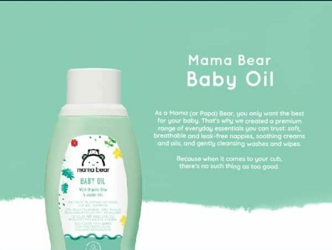 Ulei de corp pt bebelusi, Mama Bear ,3+1gratis  pret /set de 4 bc