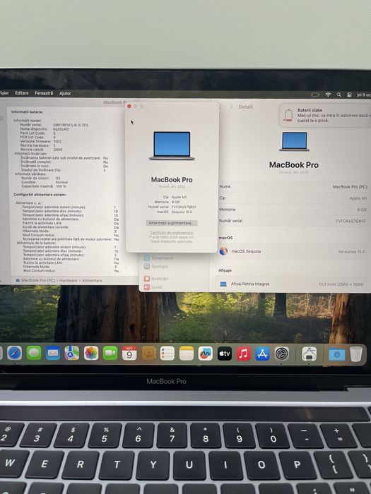 MacBook Pro 2020 M1 512GB SSD / 8GB RAM 100% Bat (33C) #40290