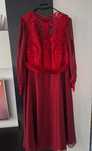 Rochie din voal maneci lungi