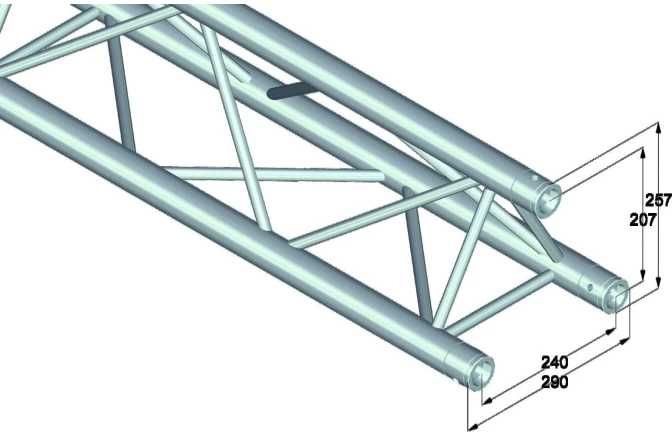 LITEC Alutruss Traversa aluminiu 3 puncte - 3 m - NOI