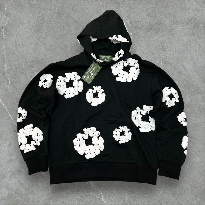 Hanorac Denim Tears negru cu print puffy mărimea S nou cu eticheta