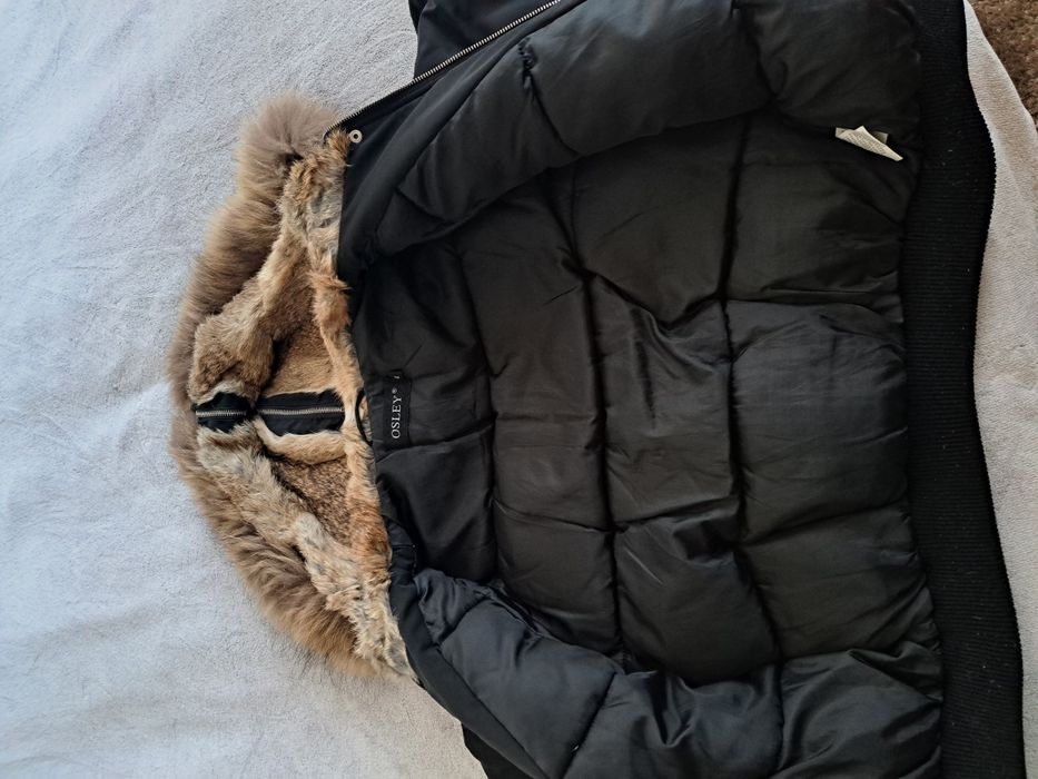 Дамско зимно яке  с естествен пух