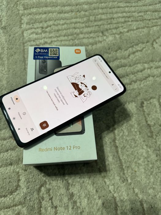 Redmi not 12 pro 128Gb holati yaxshi karobkasi bor