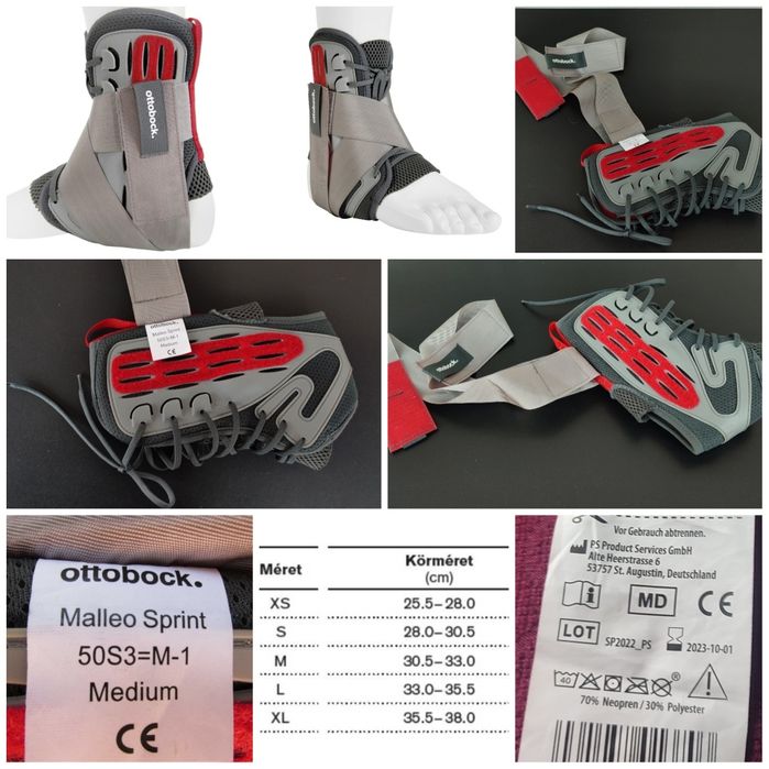 Orteza genunchiera fixa picior glezna genunchi rotula tije metalice xl