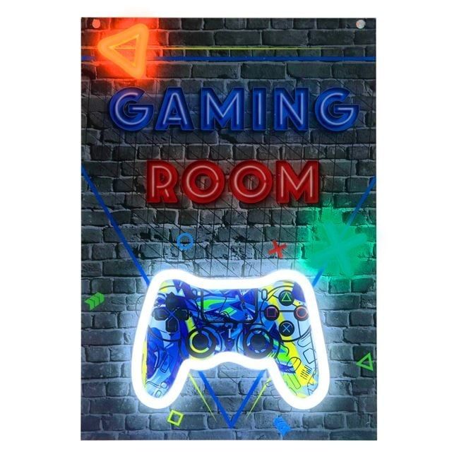 LED неонова табела "Gaming room"