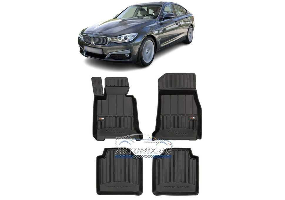 Гумени стелки зa BMW F34 Gran Turismo 3 серия 2013-2021 г., ProLine 3D