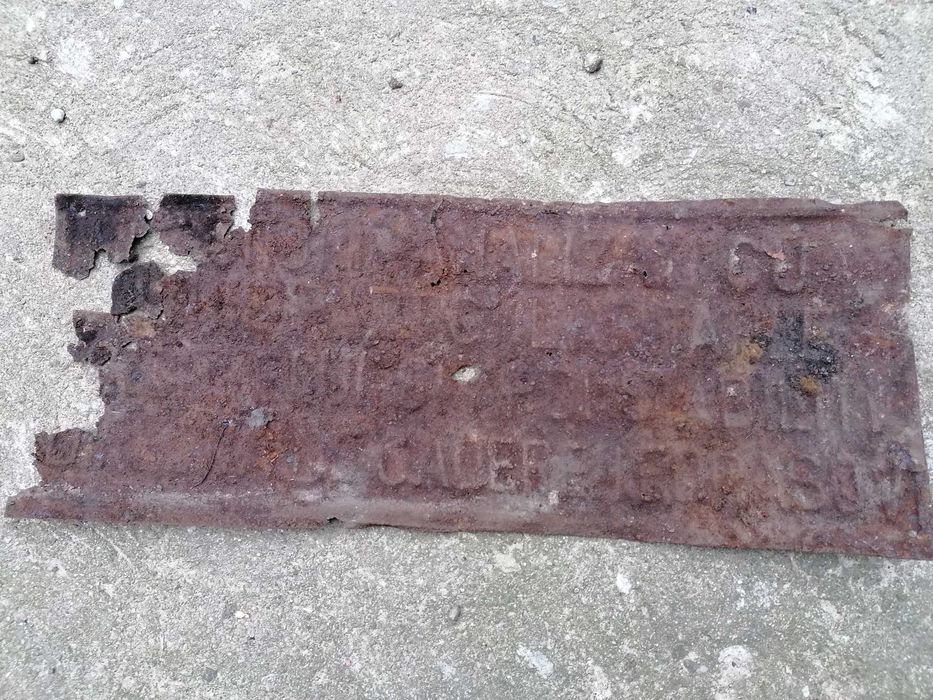 Placa metalica tabla vintage interbelica forestiera comunista