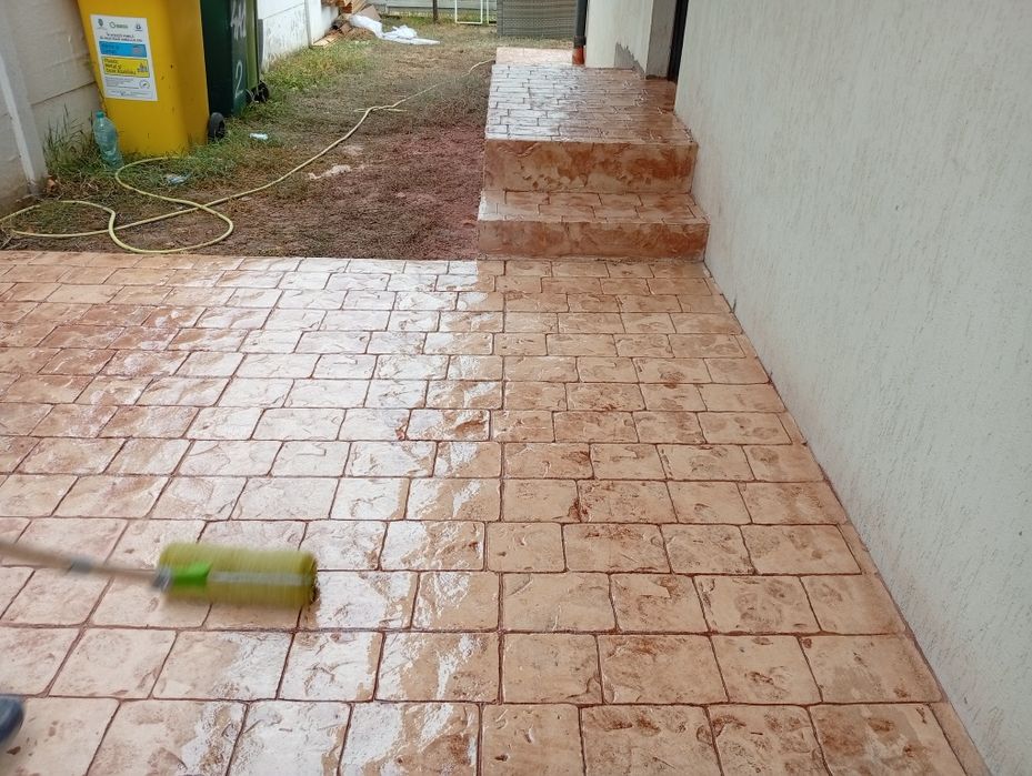 Beton amprentat Râmnicu Vâlcea, București, Teleorman,Olt , Dolj Gorj.
