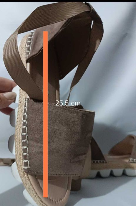 Sandale de damă cu șiret/ fundă