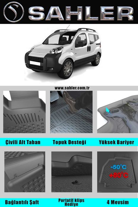 НОВО !!! Стелки гумени за ПЕЖО БИПЕР 2007 + PEUGEOT Bipper 2007 +