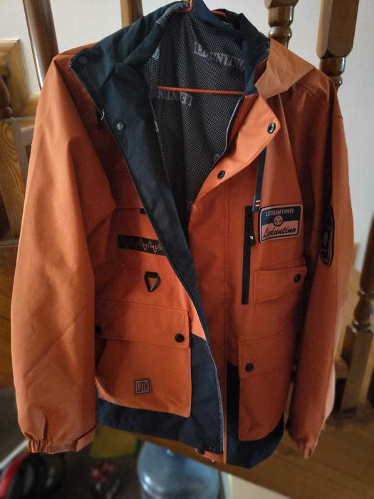 Куртка мужская весенне-осенняя с капюшоном XL, новая