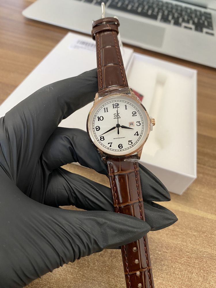 Ceas SHENGKE SK Classic / Rosegold - Brown / Nou