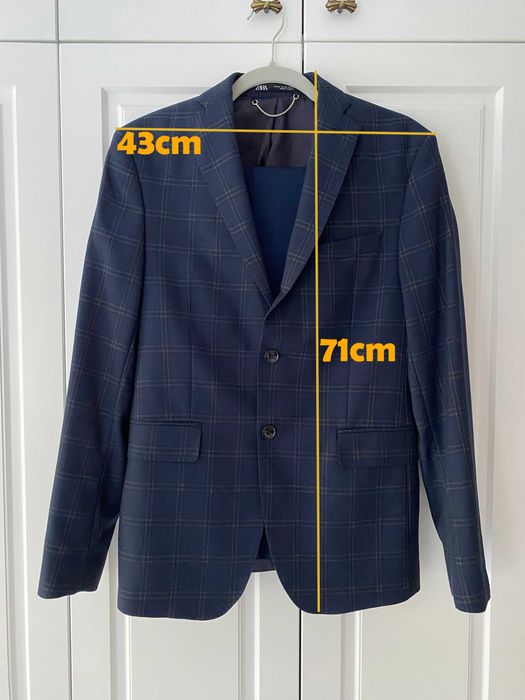 Sacou + Pantaloni Zara barbat marimea 46/30