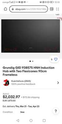 Plita cu inducție Grundig GIEI 938575 HNH
