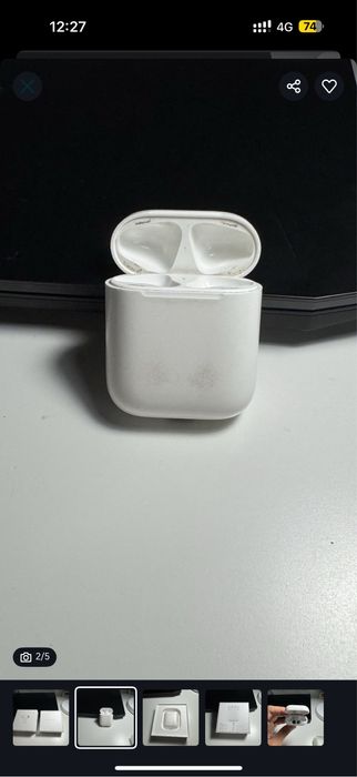 Продам кейс оригинал airpods 2