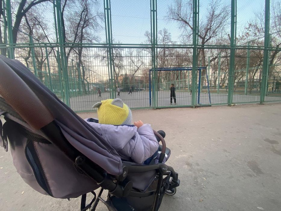 Коляска прогулочная. Собирается одним щелчком.