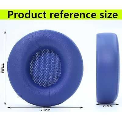 Set 2 bureti pentru casti Beats Solo Pro, On-Ear, Spuma cu memorie