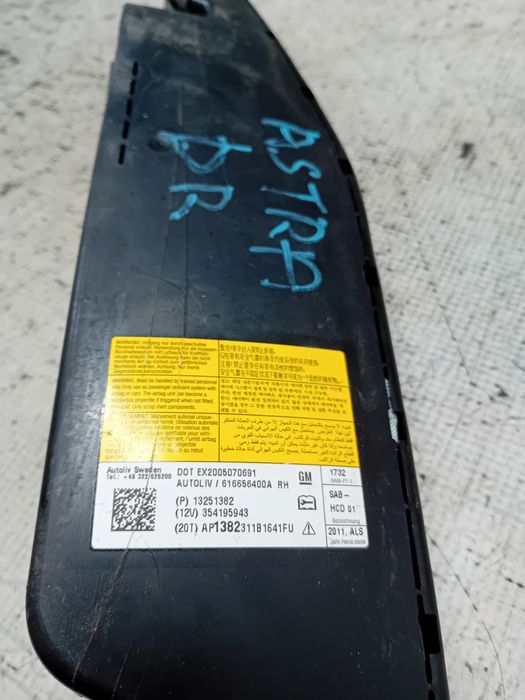 airbag scaun dreapta fata opel astra j 2011
