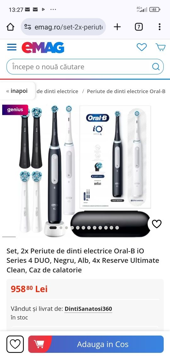 Periute de dinti electrice Oral B