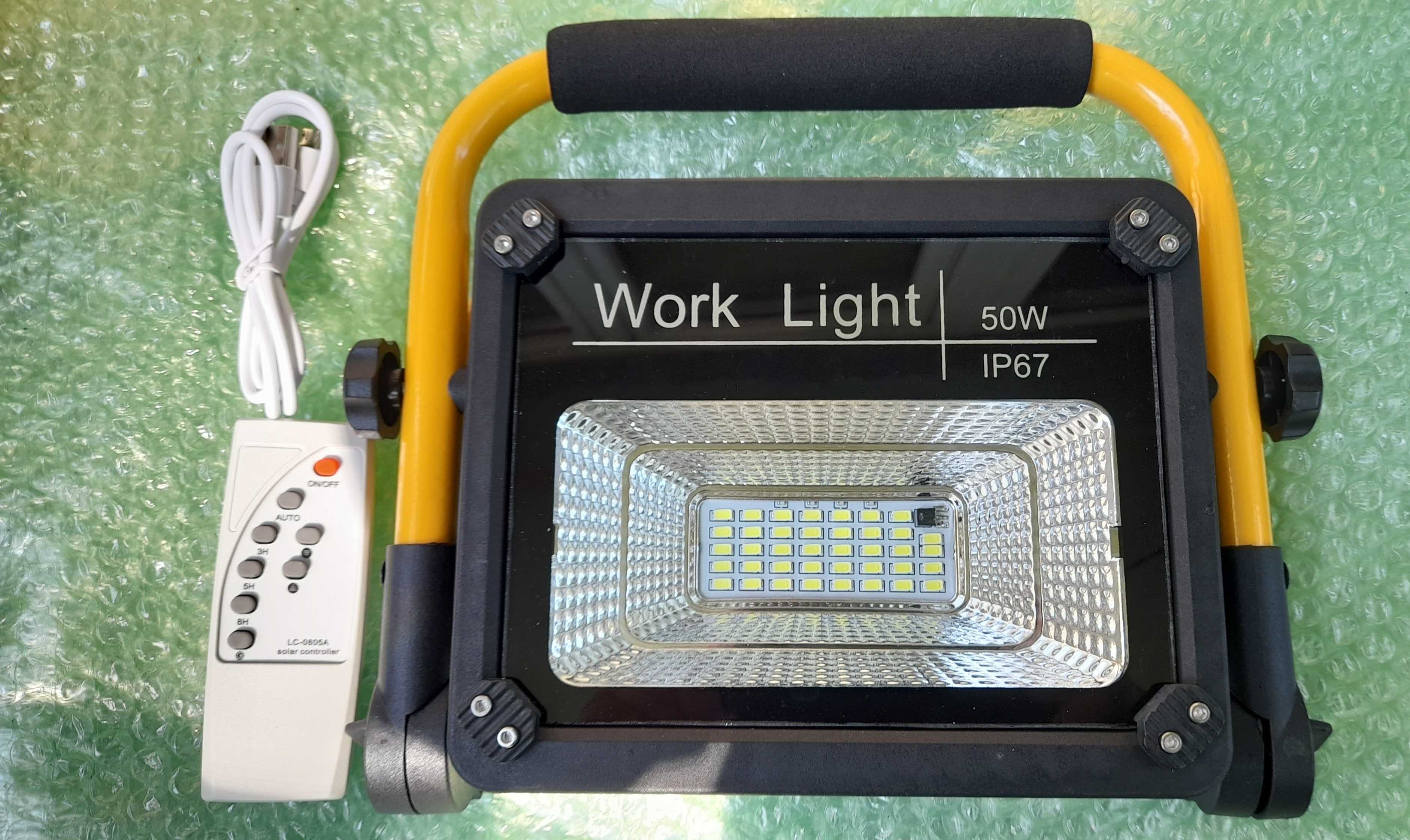 Lampa led proiector solar portabil metal camping pescuit uz casnic