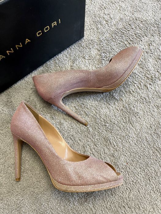 Pantofi sandale sclipici 38/39 Anna Cori