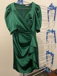 Rochie eleganta de culoare verde smarald