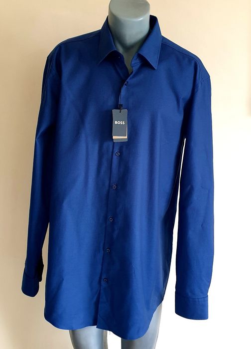 Hugo Boss Slim Fit  Cotton  45/17 1/3 - 2XL НОВО! ОРИГИНАЛ! Мъжка Риза