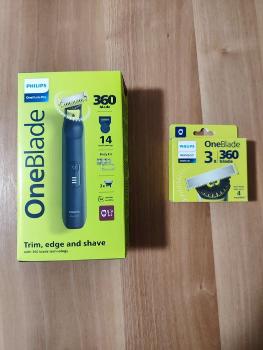 Хибридна самобръсначка Philips OneBlade Pro + Резерва OneBlade 360