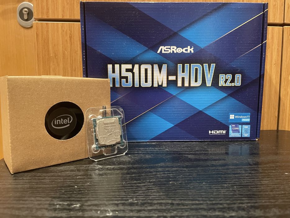 ASRock H510M-HDV R2.0 + i3 10105f + стоково интел охлаждане
