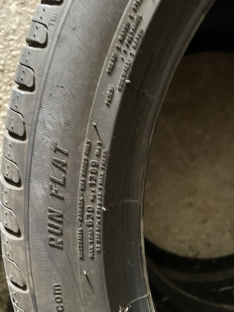 225/45/19 Pirelli 2 броя 6 мм 2018 рънфлат