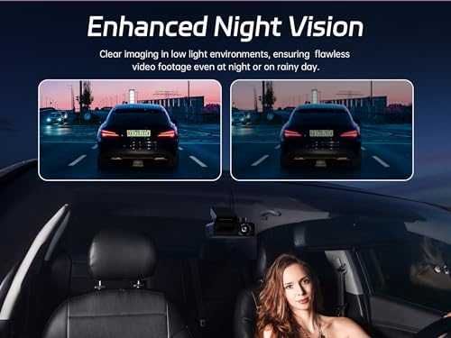 Нова Двойна автомобилна камера 4K + задно виждане – WiFi, нощен режим