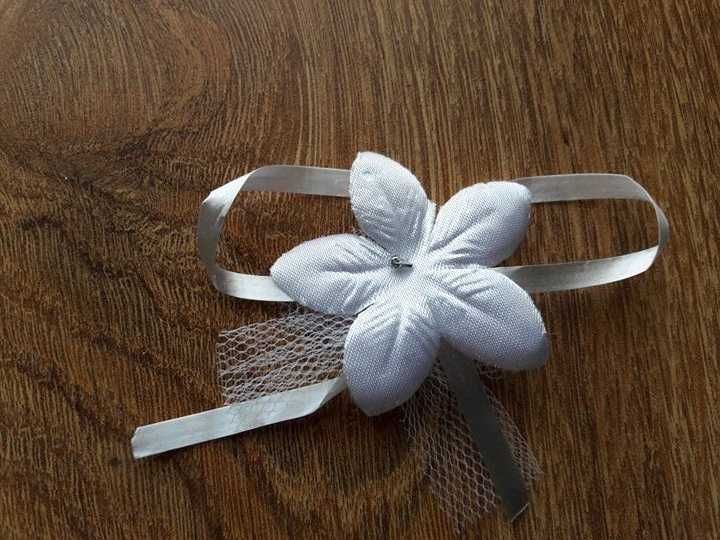Cocarde/ flori nunta (material textil)