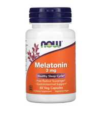 Now  Melatonin мелатонин 3 mg 60 veg capsules